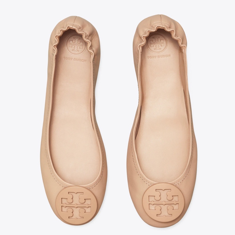 MINNIE TRAVEL BALLET FLAT, LEATHER